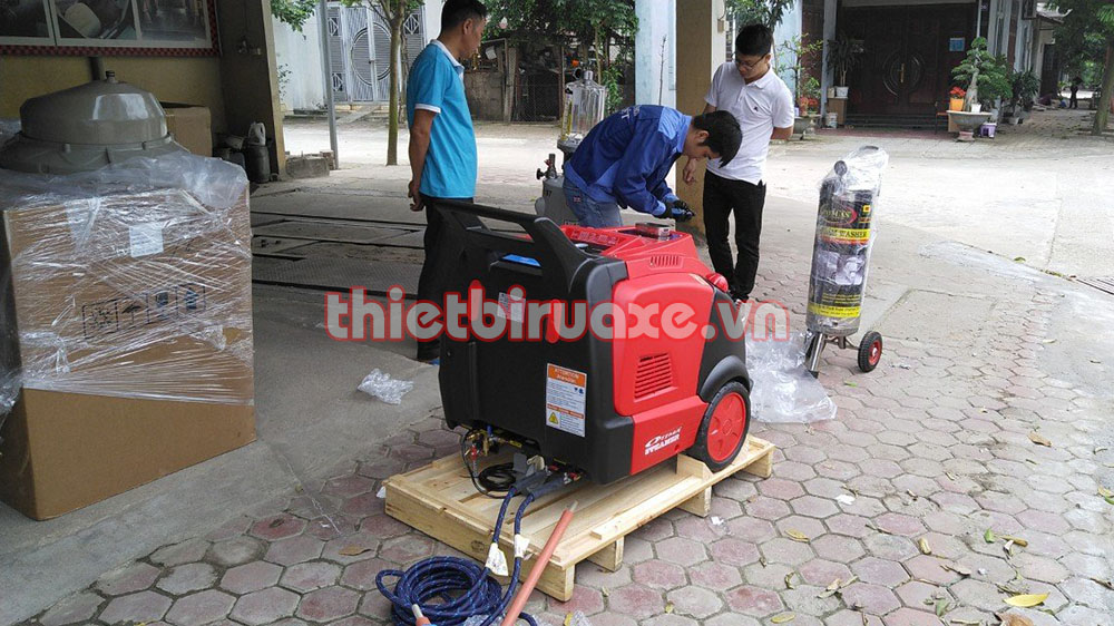 máy rửa xe hơi nước nóng optima steamer dmf
